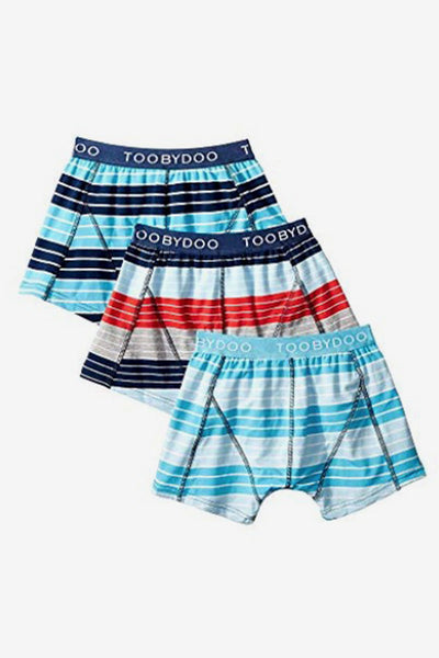 Toobydoo Boys Underwear 3-Pack - Red/Blue