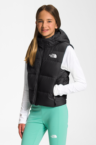 Girls Vest North Face Reversible North Down Hooded - Black