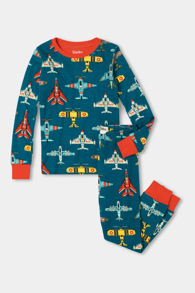 Boys Pajamas Hatley Flying Aircrafts Organic Cotton