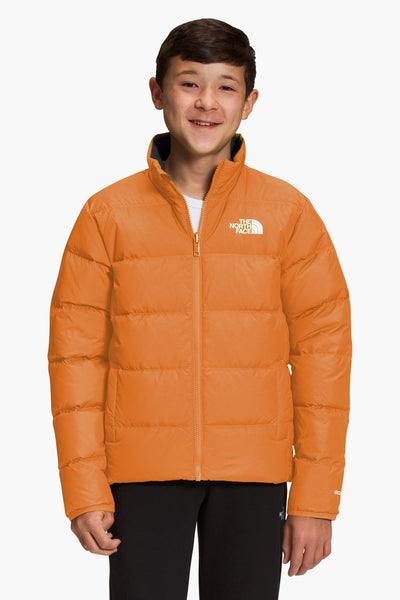 Kids Jacket North Face Reversible North Down Cone Orange
