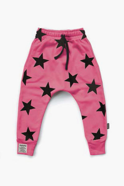 Nununu Star Baggy Kids Pants - Hot Pink