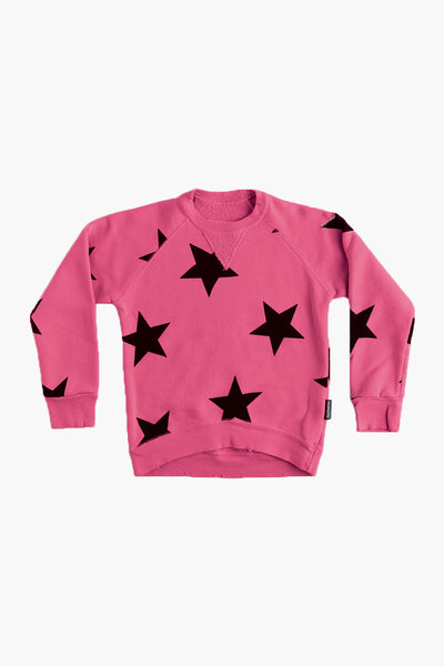 Nununu Star Kids Sweatshirt - Hot Pink