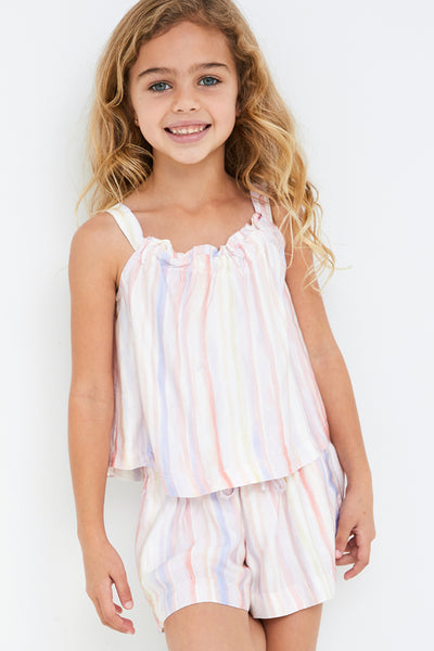 Bella Dahl Sunrise Stripe Kids Shirt