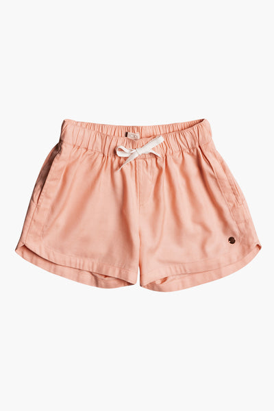 Roxy Una Mattina Girls Shorts - Peach Pearl